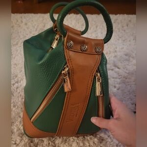 Valentina Italian leather hobo crossbody / handle purse